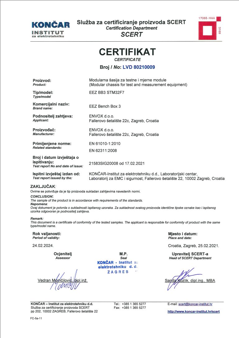 LVD Certificate