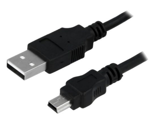 USB A to USB mini B cable, 5 m
