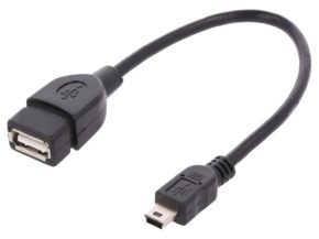 USB A to USB mini B OTG cable 0.2 m