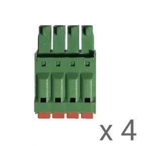 4-pin Screwless Push-in Terminal Set